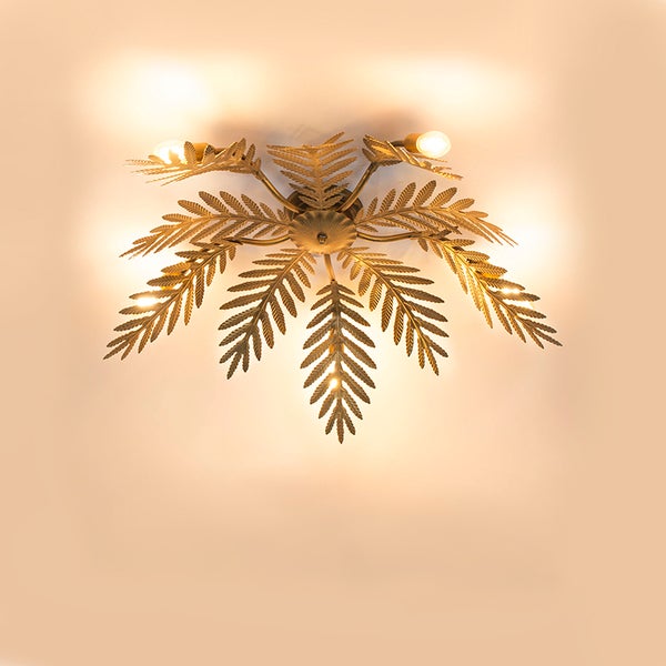 Vintage Deckenleuchte 5-flammig Gold - Botanica