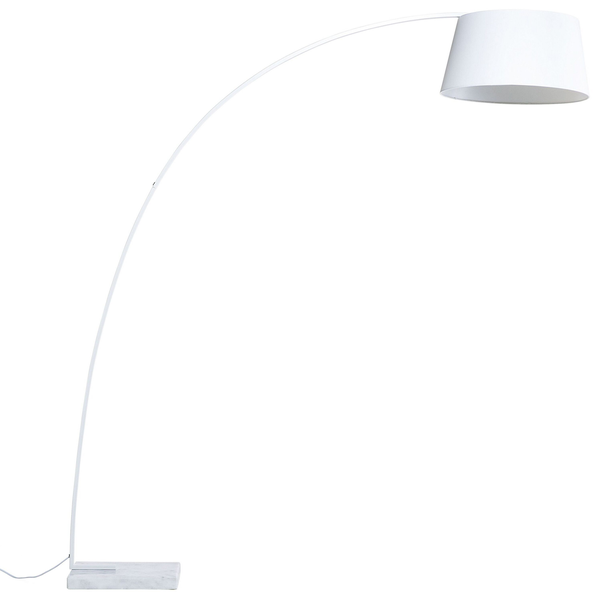 Stehlampe BENUE Metall Weiß