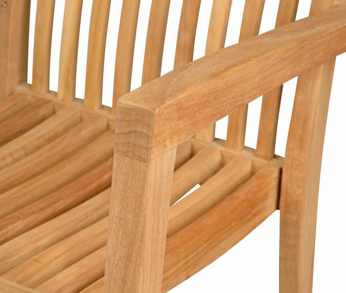 Teak Stapelsessel Gartenstuhl Massivholz stapelbar wetterfest modernes Design