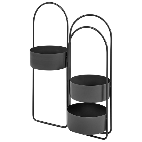 Pflanzenständer COLUTENA Metall 56 cm Schwarz