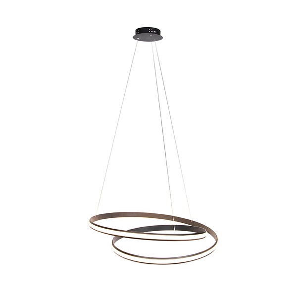 Moderne Hängelampe schwarz 74 cm inkl. LED - Rowan