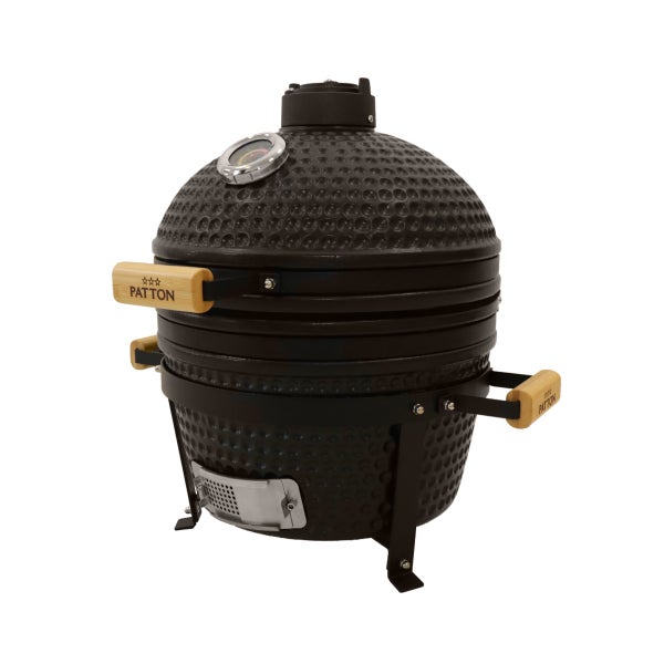 PATTON Keramikgrill Kamado Classic Compact - Mattschwarz