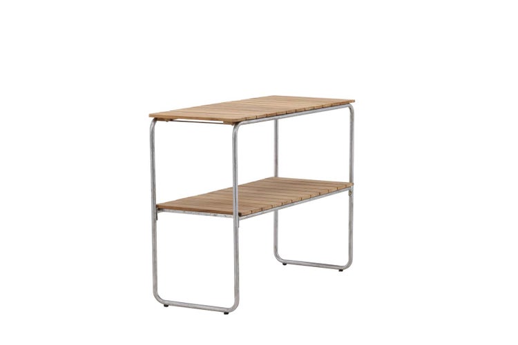 Holmsund Gartentisch Beistelltisch 100x40cm natur. 100 X 40 X 75 cm
