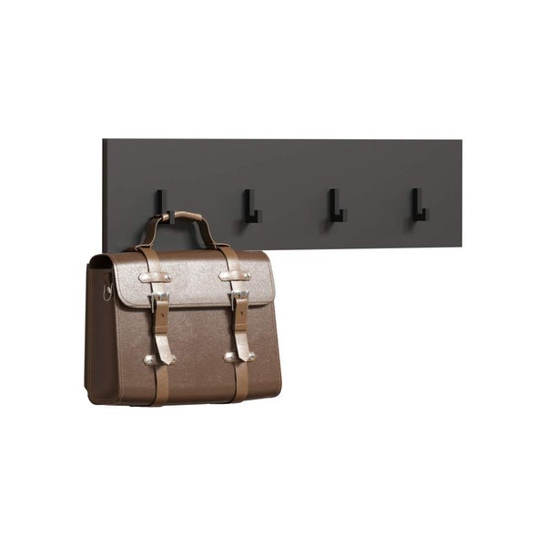 Esteban Wandgarderobe grau. 80 X 2 X 20 cm