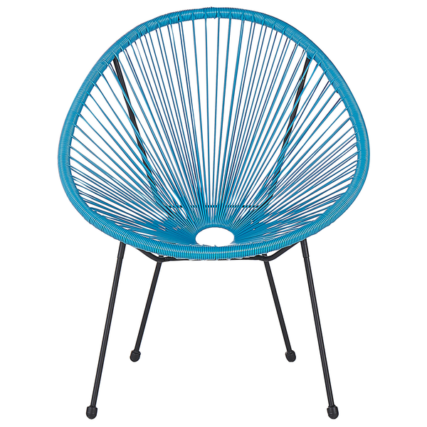 Gartenstuhl ACAPULCO II Polyrattan Blau