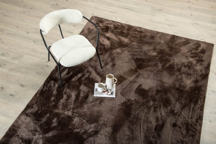 Blanca Teppich 230x160 cm Polyester braun. 160 X 230 X 2 cm