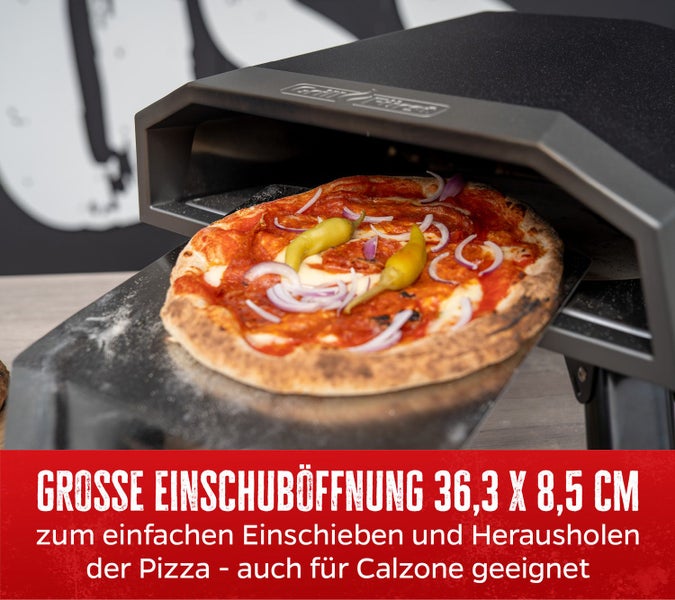 Grillfürst Gas Pizzaofen 305 - mit drehbarem Pizzastein