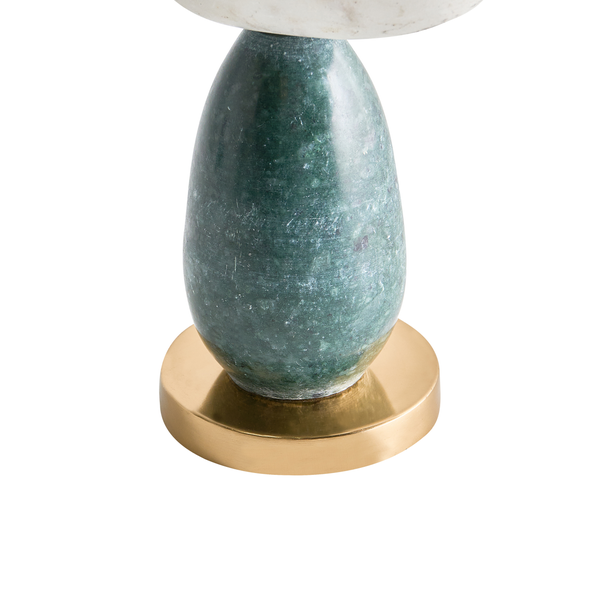 Dekorationsobjekt mit Marmor und Metallsockel