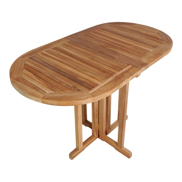 Huelva Gartentisch Balkontisch, Klapptisch Teak. 60 X 120 X 75 cm
