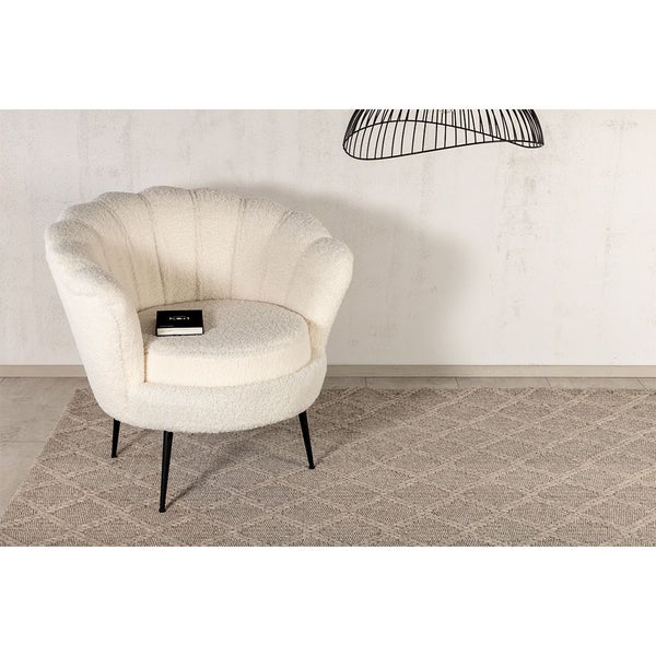 Cloudy Teppich 300x200cm Beige. 200 X 300 X 2 cm