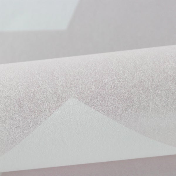 Origin Wallcoverings Tapete großer Stern Hellrosa und Weiß - 53 cm x 10.05 m - 347504