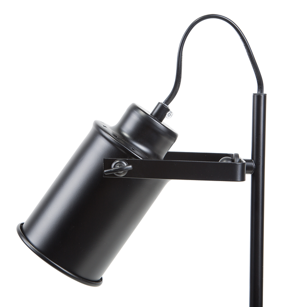 Schreibtischlampe MUNDAKA verstellbar Metall Schwarz