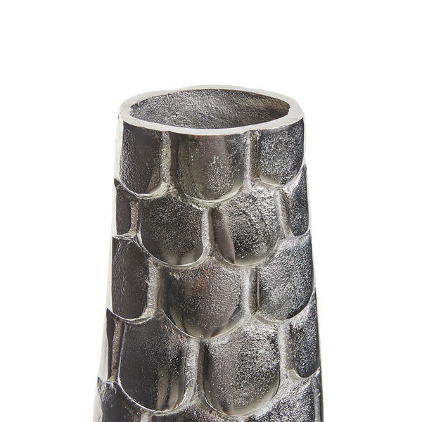 Blumenvase SUKHOTHAI Metall 47 cm Silber