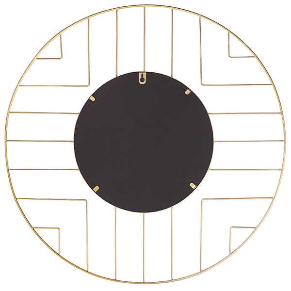 Wandspiegel HESDIN 60 cm 60 cm Metall Gold