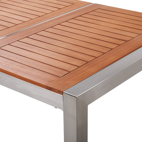 Gartentisch GROSSETO 180 cm 90 cm Eukalyptusholz Braun
