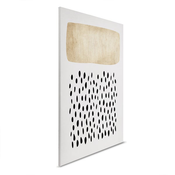 Dekorative Leinwand mit abstraktem Design und geometrischen Formen