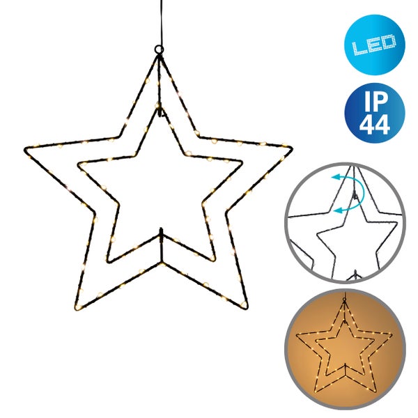 LED Dekostern mit IP44 Schutzart