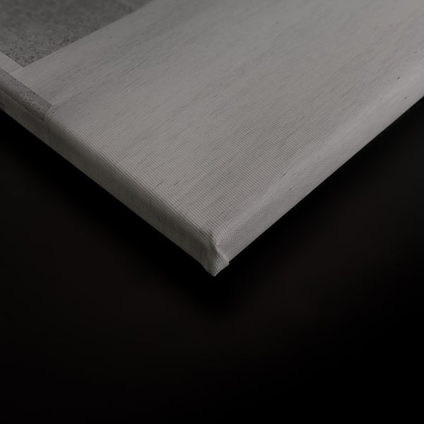 Detailansicht einer Leinwand auf einem Holzrahmen