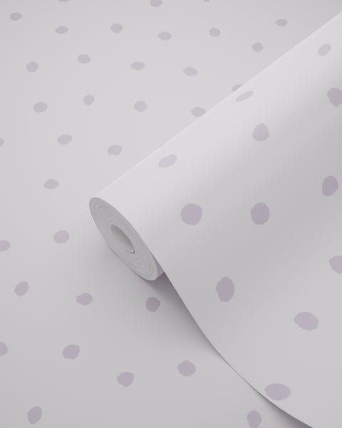 ESTAhome Tapete Punkte Violett - 53 cm x 10.05 m - 139724