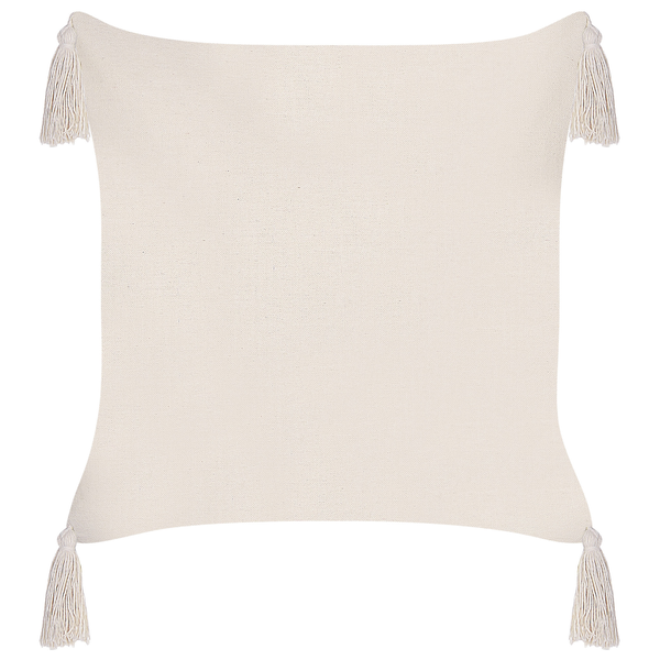 Dekokissen 2er Set HAKONE 42 x 42 cm Taupe Geometrisches Muster
