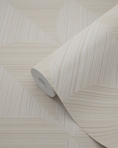 Origin Wallcoverings Tapete 3D Muster Hellbeige - 53 cm x 10.05 m - 347935