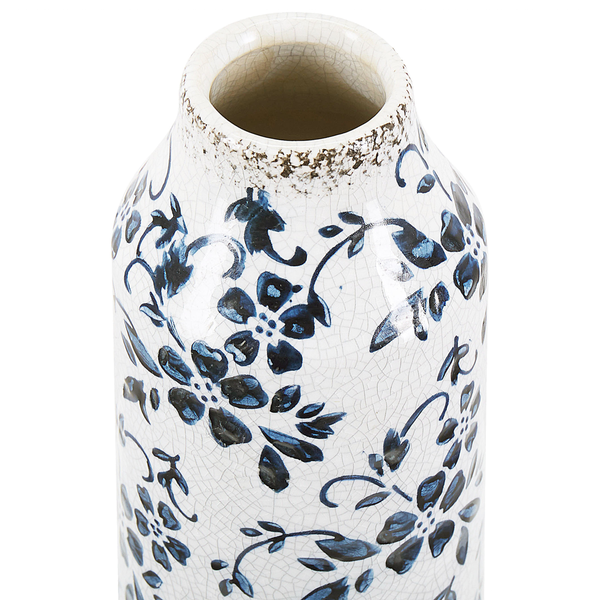 Blumenvase MULAI Steinzeug 35 cm Weiß