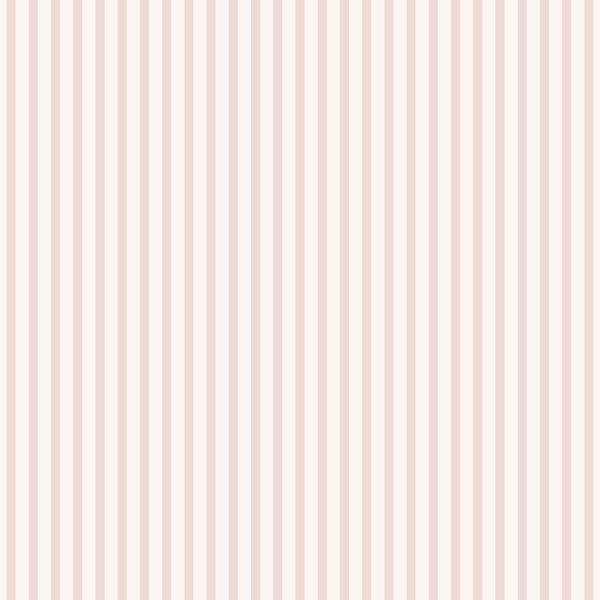 Sanders und Sanders Tapete Streifen Altrosa und Weiß - 53 cm x 10 m - 640315