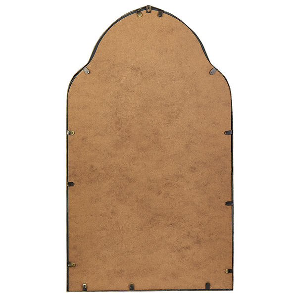 Rückseite eines Dekospiegels mit Aufhängungen