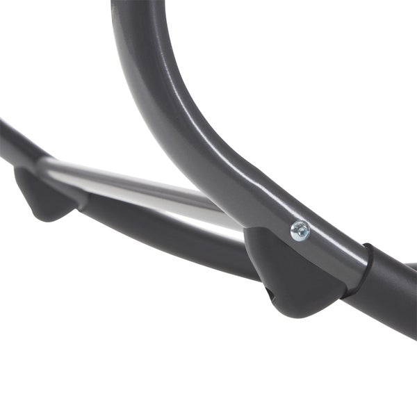 Schaukelliege Mila, ergonomisch geformt, 178 x 64 x 78 cm, schwarz