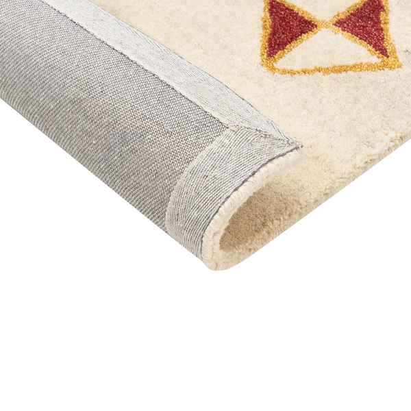Teppich MISINLI Beige 160 x 230 cm Wolle Gabbeh