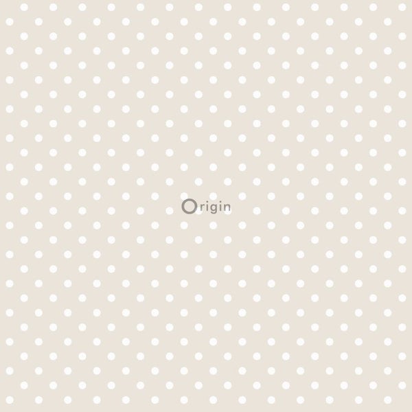 Origin Wallcoverings Tapete Punkte Beigebraun - 53 cm x 10.05 m - 346819