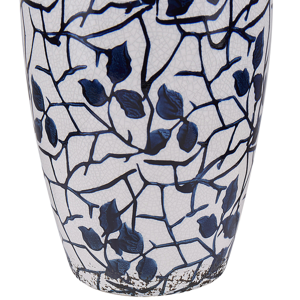 Blumenvase MUTILENE Steinzeug 25 cm Weiß