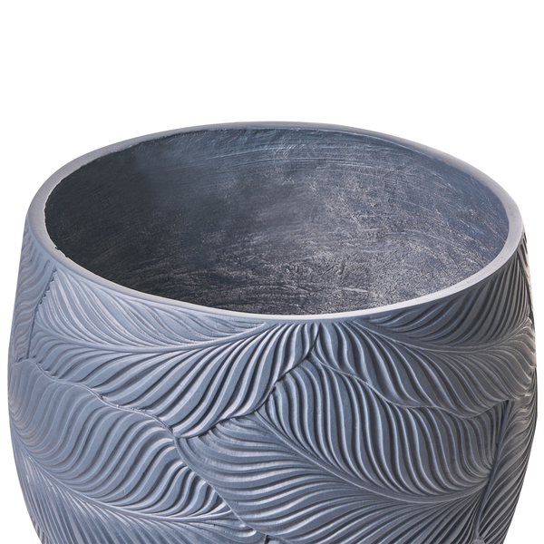 Blumentopf mit Blattmuster