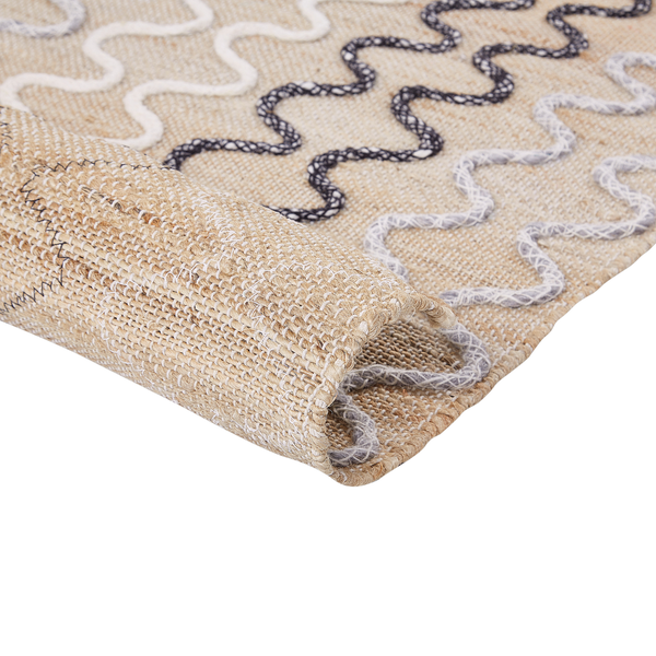 Teppich SOGUT Beige 140 x 200 cm Jute
