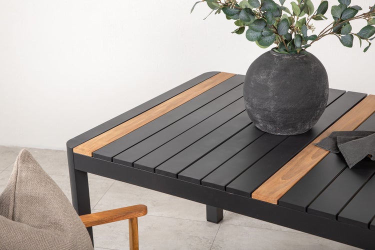 Togo Esstisch schwarz. 90 X 150 X 75 cm