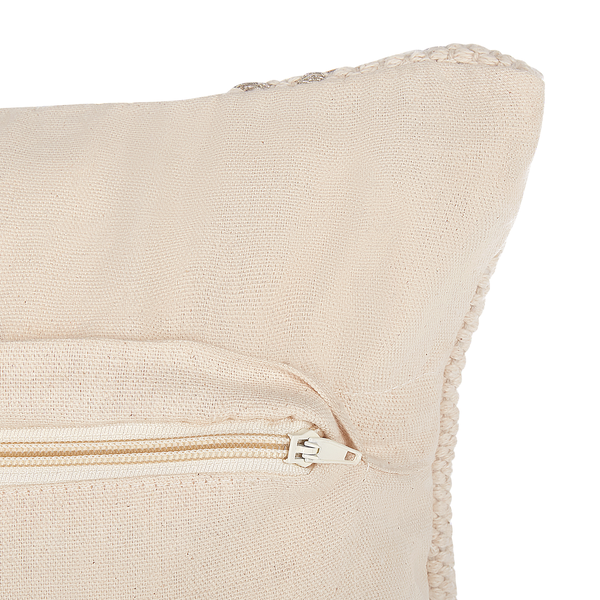 Dekokissen 2er Set VAYALI Baumwolle 45 x 45 cm Beige Streifenmuster
