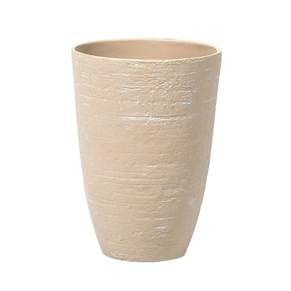 Set mit 2 Blumentöpfen CAMIA 35 cm Beige