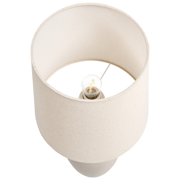 Tischleuchte DEDURU Keramik Beige