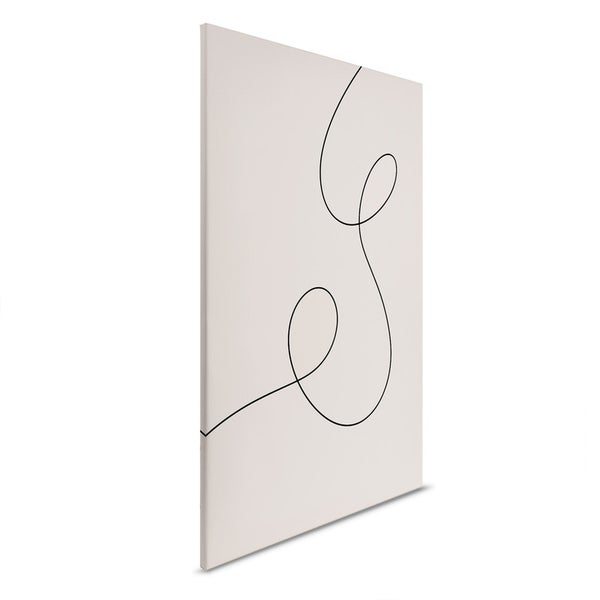 Leinwandbild mit minimalistischem Linienmuster