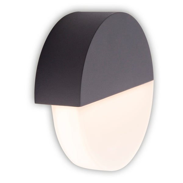 Halbrunde Wandleuchte für den Außenbereich