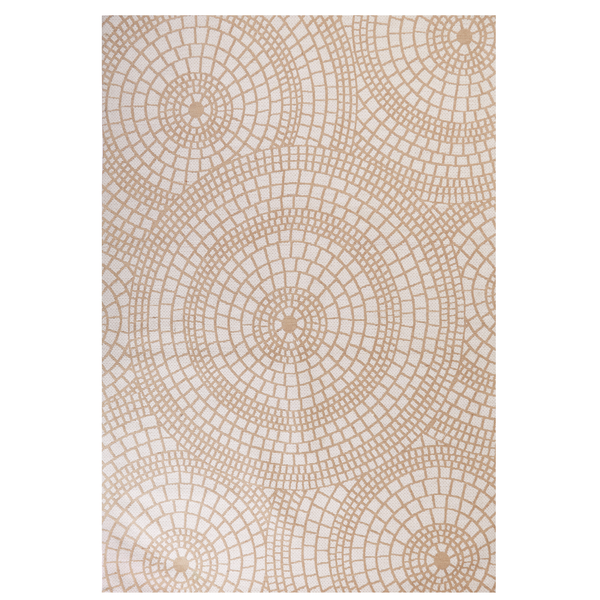 Teppich ARIBA 200 x 300 cm Jute Weiß Beige