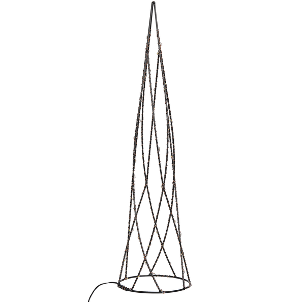 Dekorative Lichtskulptur in Kegelform für den Innenbereich