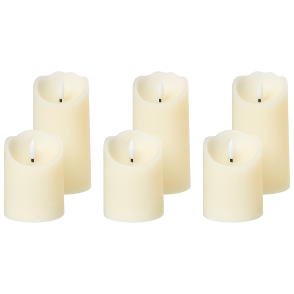Sechs LED Kerzen für den Innenbereich