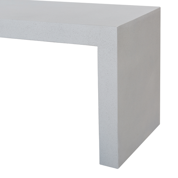 Gartenbank TARANTO 150 cm Beton Weiß
