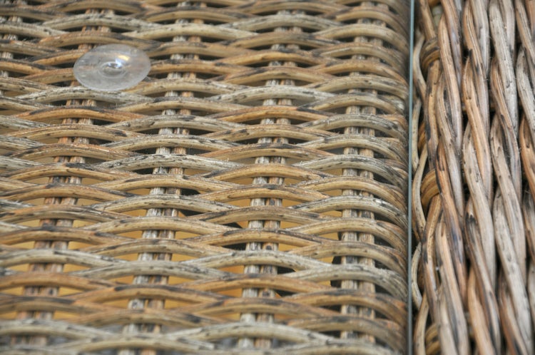 Gram Couchtisch Garten mit Glasplatte, natur. 111 X 56 X 41 cm