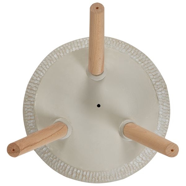 Blumentopf mit Beinen ATHAEA 37 cm Beige