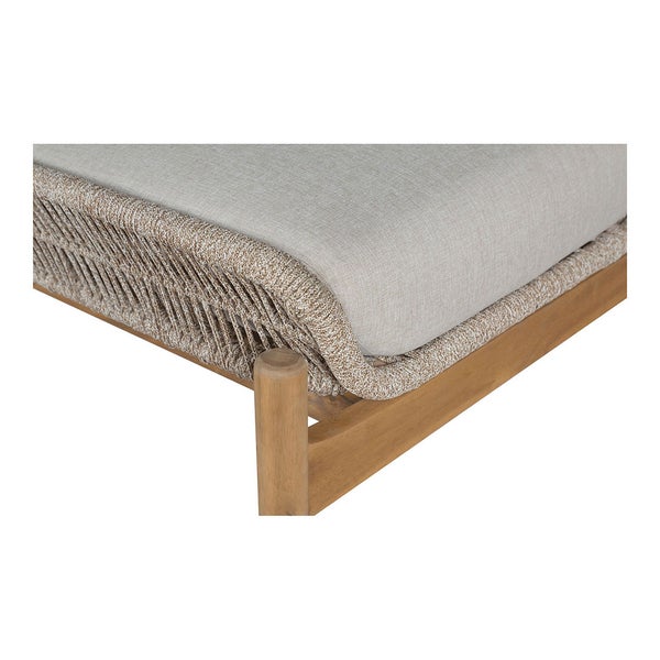 Terracina Sonnenliege inkl. Kissen braun, beige. 87 X 190 X 73 cm