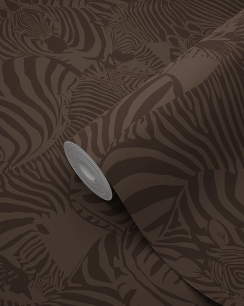 Origin Wallcoverings Tapete Zebras Dunkelgrün - 50 x 900 cm - 347913