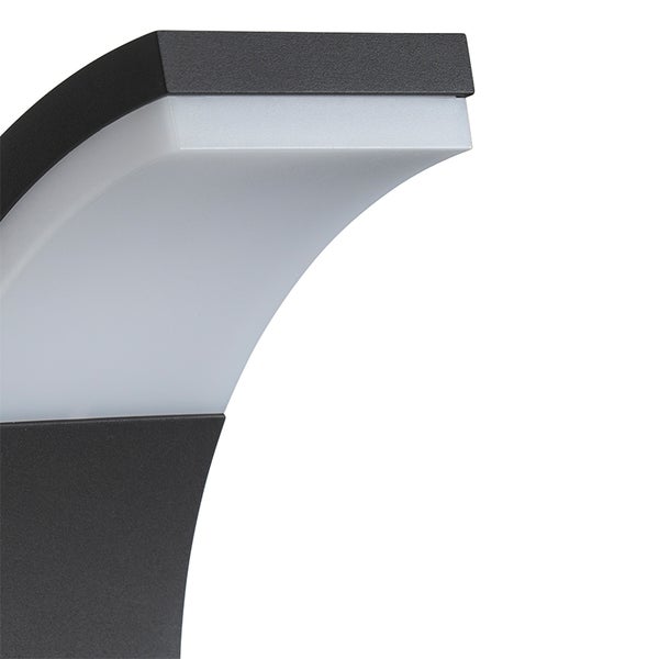 Moderner Außenmast Anthrazit 60 cm inkl. LED IP54 - Litt