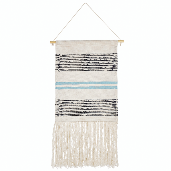 Wandbehang FAZILPUR Baumwolle 113 cm Blau